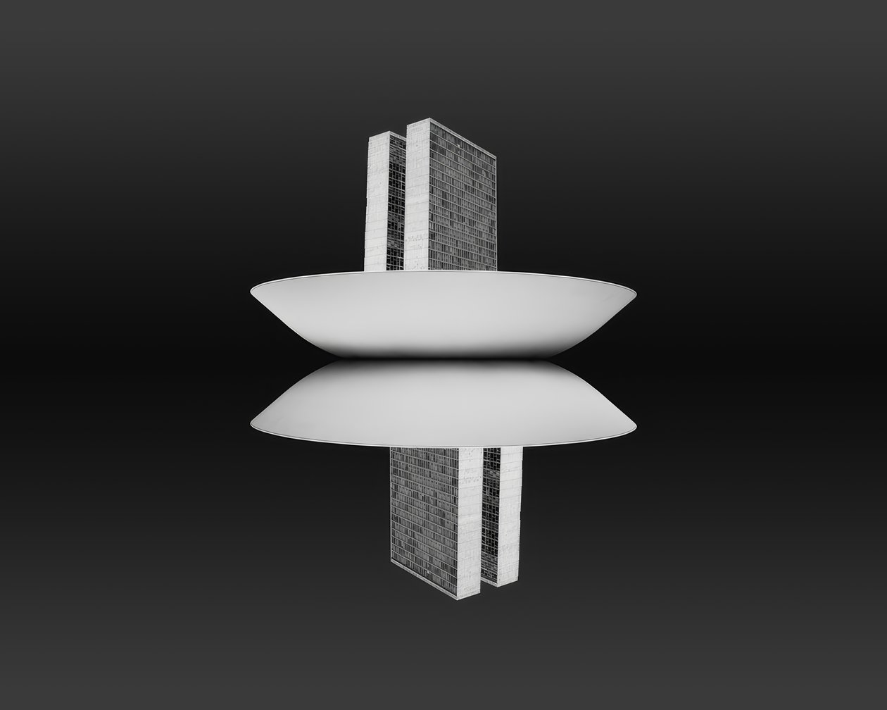 Brasilia, Národní kongres od Oscar Niemeyer