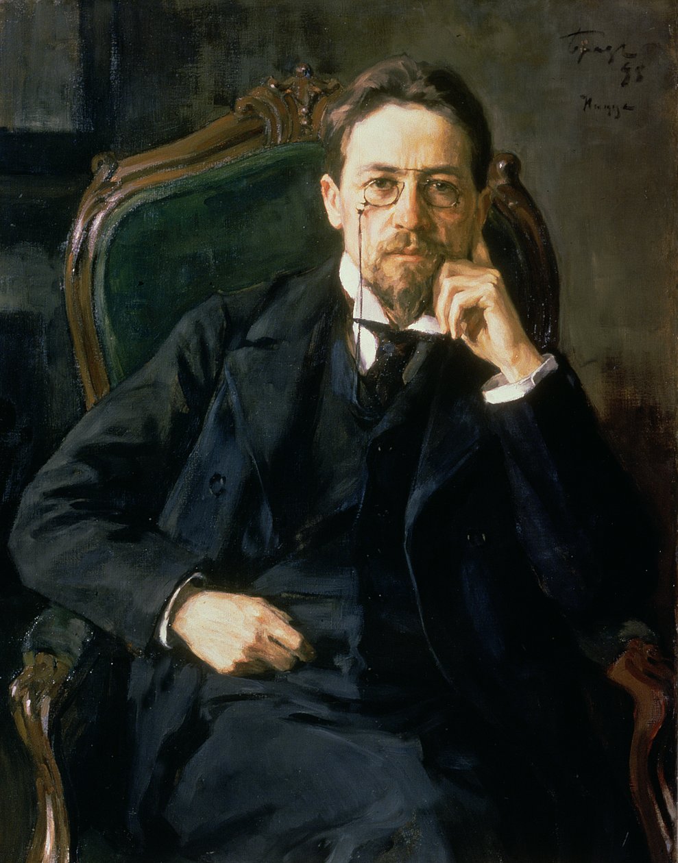Portrét Antona Pavloviče Čechova, 1898 od Osip Emmanuilovich Braz