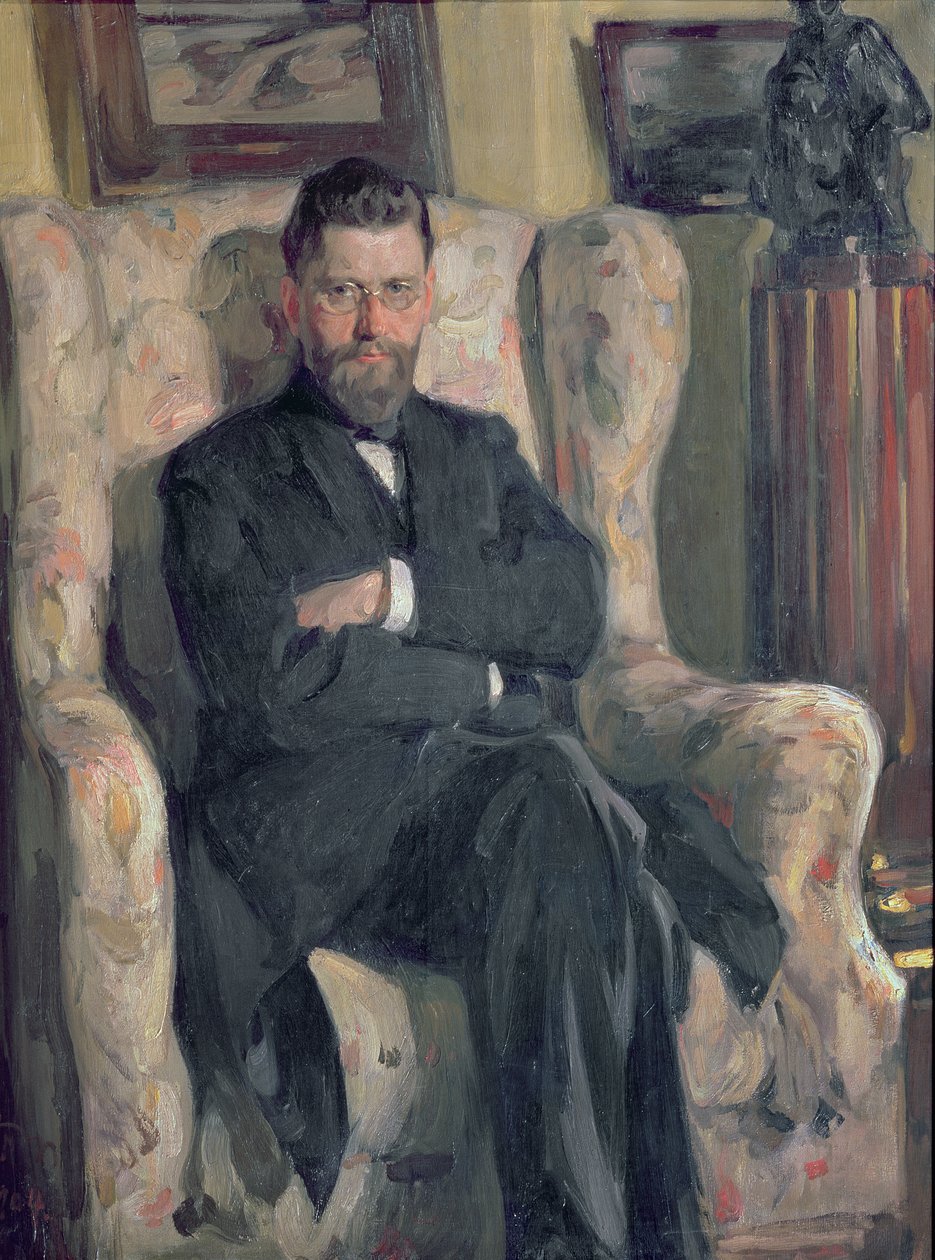 Portrét sběratele Alexeje A. Bachrušina (1865-1929) 1904 od Osip Emmanuilovich Braz