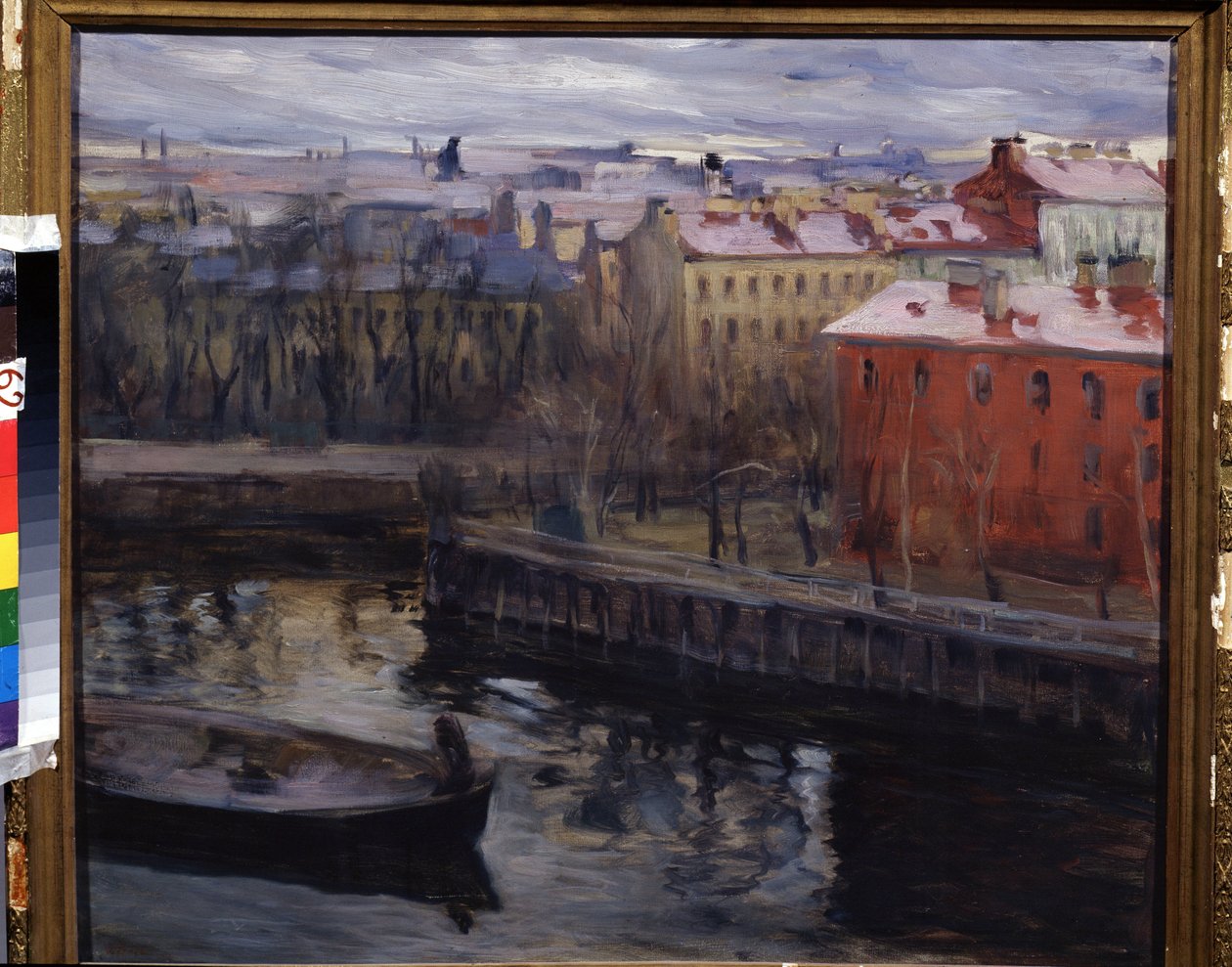 ""Pohled na Leningrad"" Současný Petrohrad. Obraz Osip Emmanuilovič Braz (1872-1936) Regionální muzeum umění, Kaluga od Osip Emmanuilovich Braz