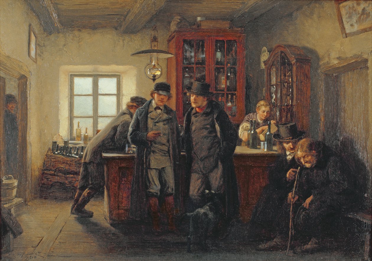Sedláci v hospodě od Oskar Hoffmann