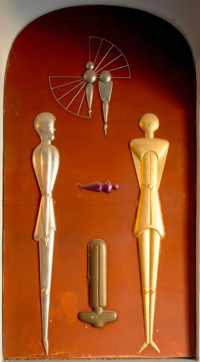 Van-de-Velde-Bau, reliéf Oskara Schlemmera od Oskar Schlemmer