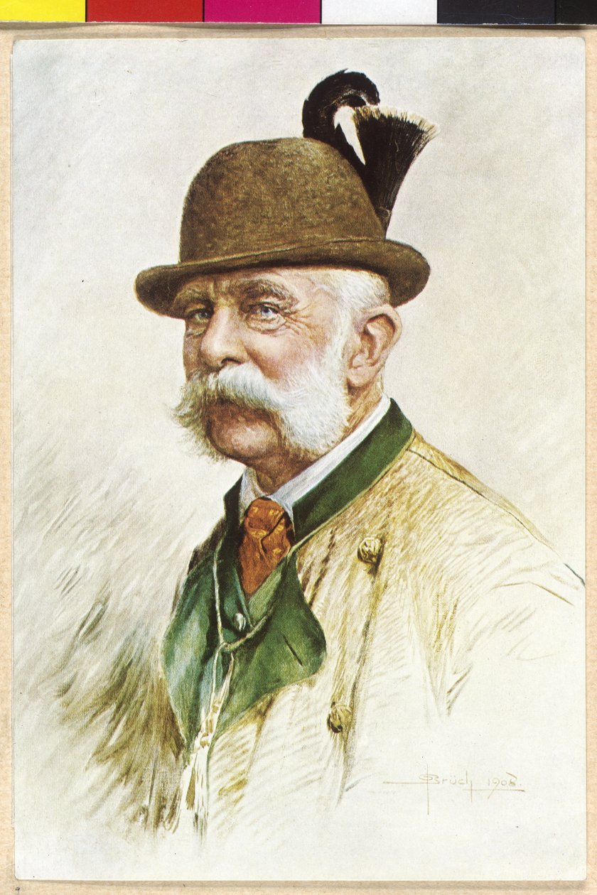Rakouský císař František Josef I. od Oskar Bruch