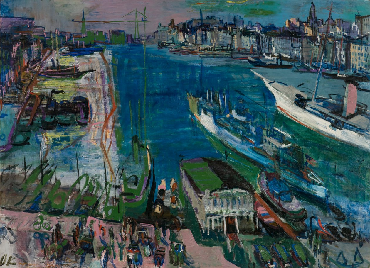 Přístav Marseille II od Oskar Kokoschka