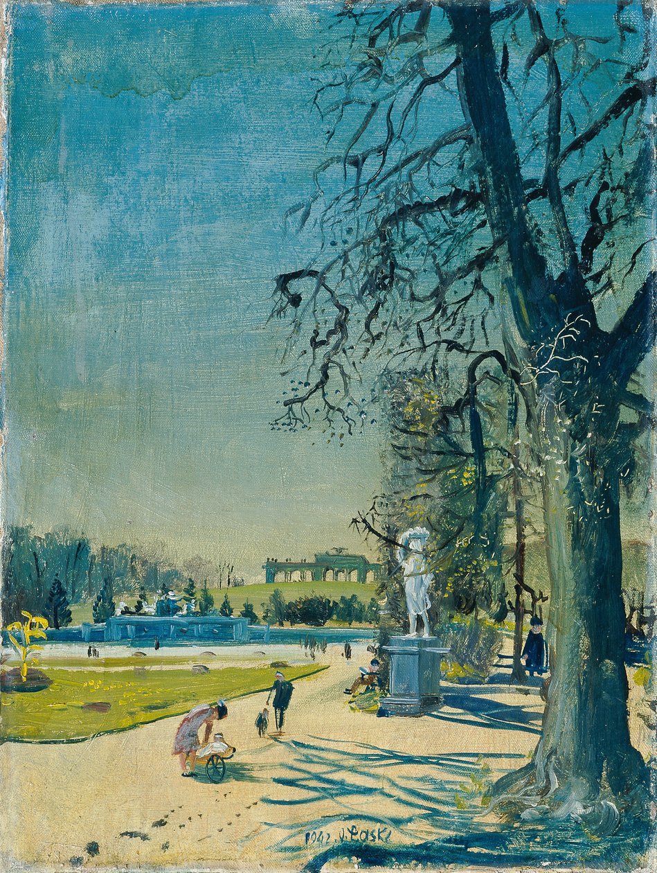 Zámecký park Schönbrunn od Oskar Laske