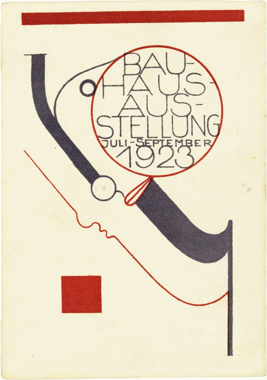 Výstava Bauhaus. Pohlednice, 1923. od Oskar Schlemmer