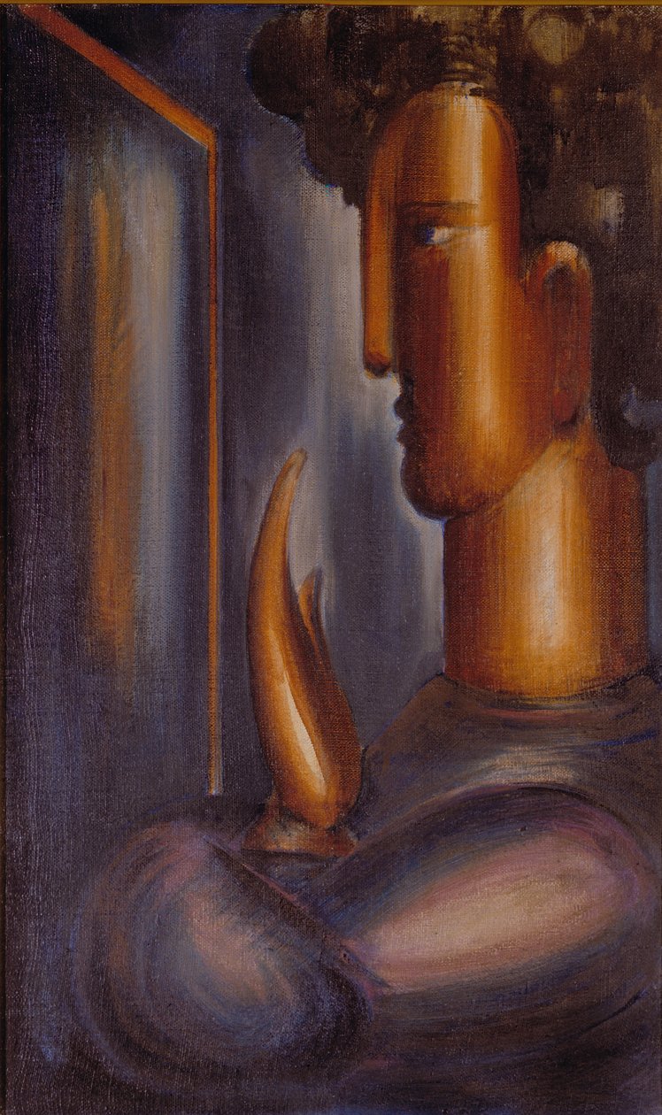 Před zrcadlem od Oskar Schlemmer