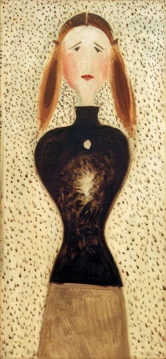 Postava zepředu od Oskar Schlemmer