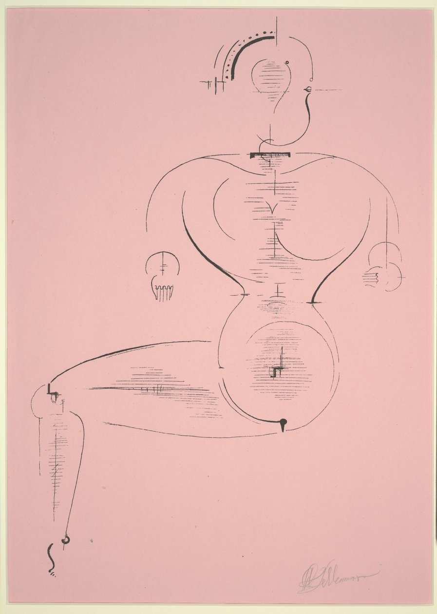 Obrázek H 2 od Oskar Schlemmer