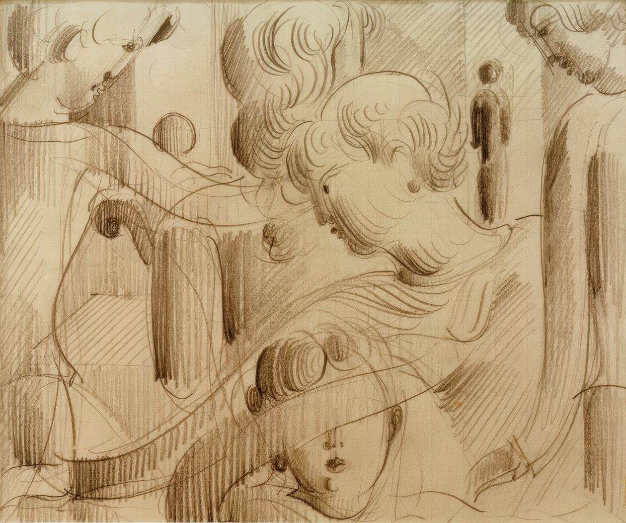 Figurální kompozice od Oskar Schlemmer