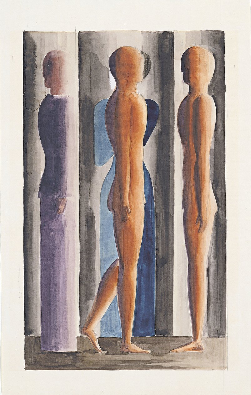 Formace. Trojdílná část, 1926 od Oskar Schlemmer