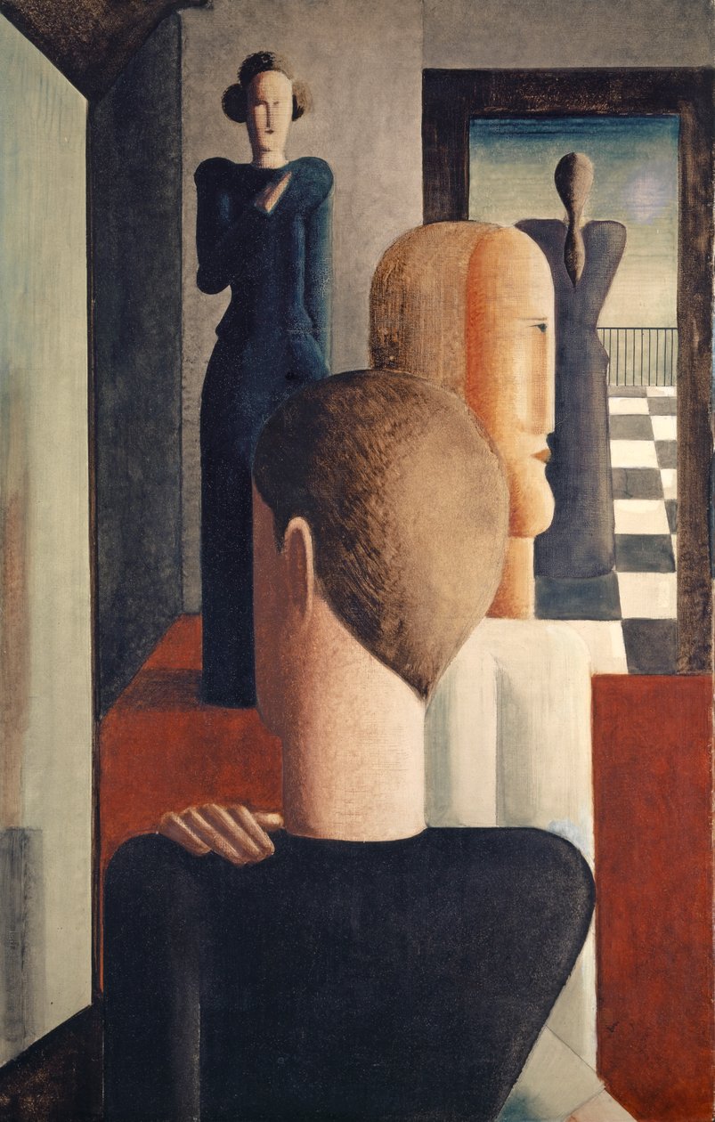 Interiér s pěti postavami, Roman od Oskar Schlemmer