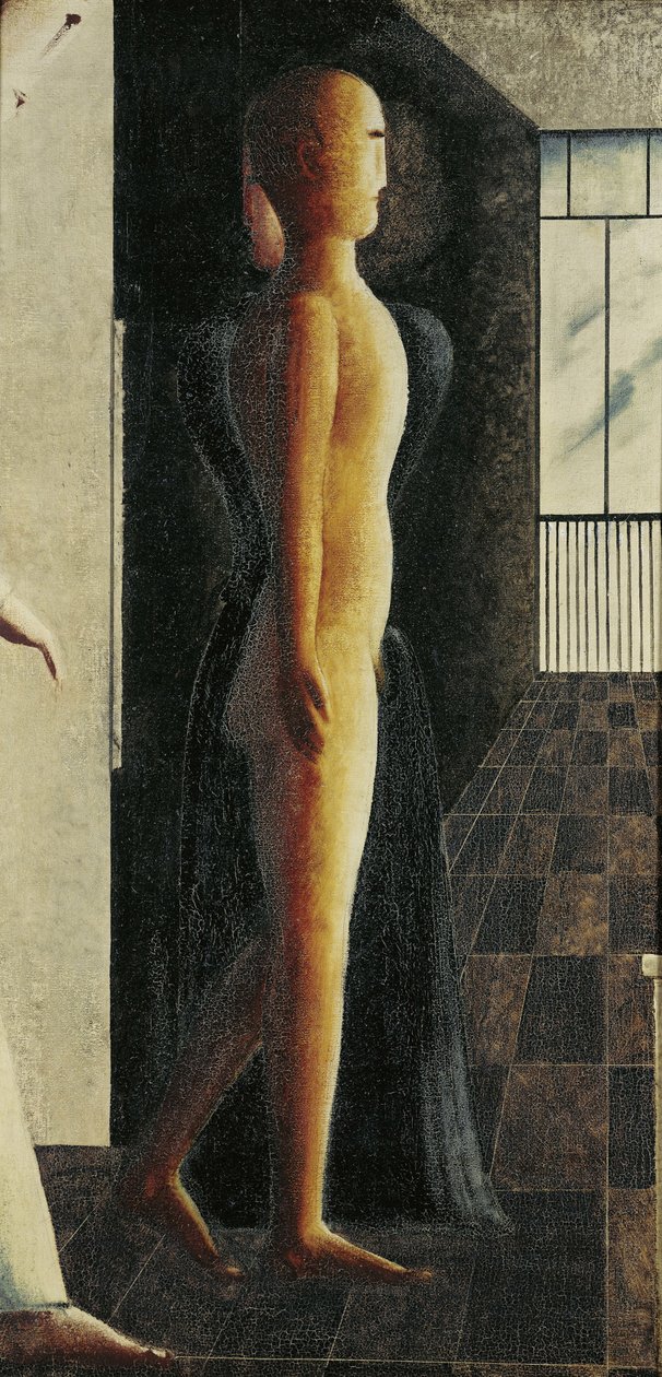 Akt, žena a příchod, 1925. od Oskar Schlemmer