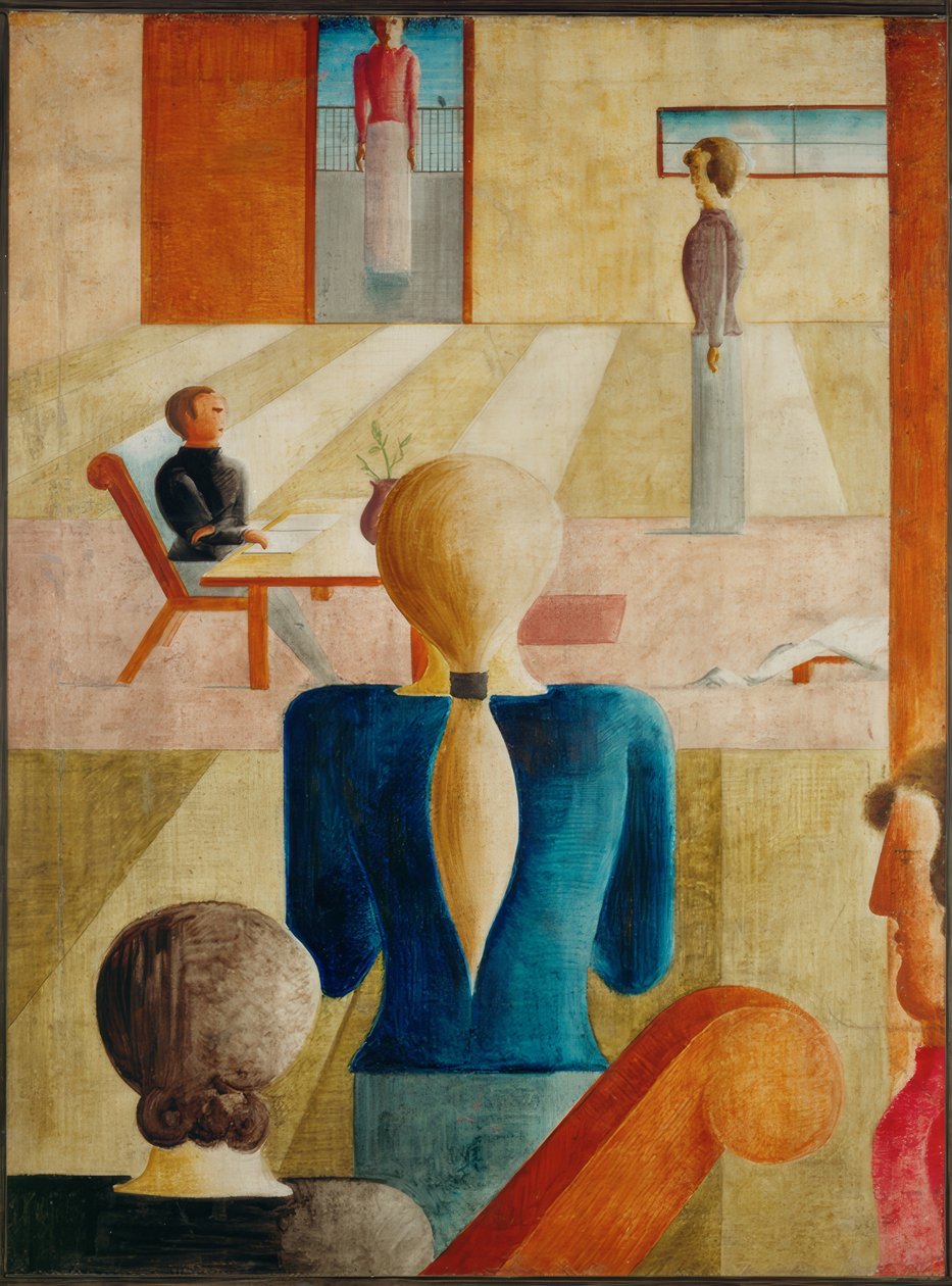 Oskar Schlemmer, ženská škola / 1930 od Oskar Schlemmer