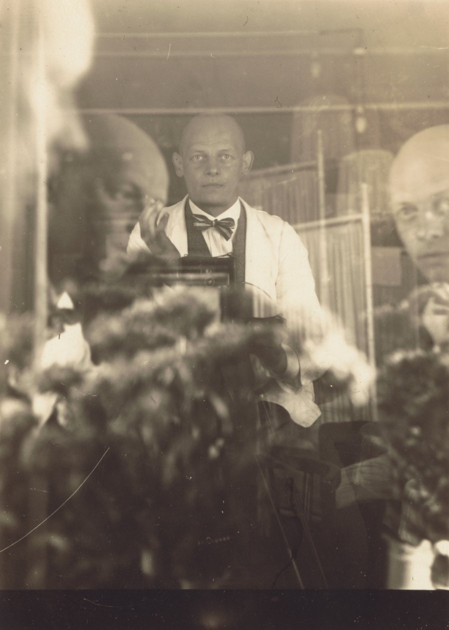 Oskar Schlemmer v ateliéru na Prellerstrasse od Oskar Schlemmer