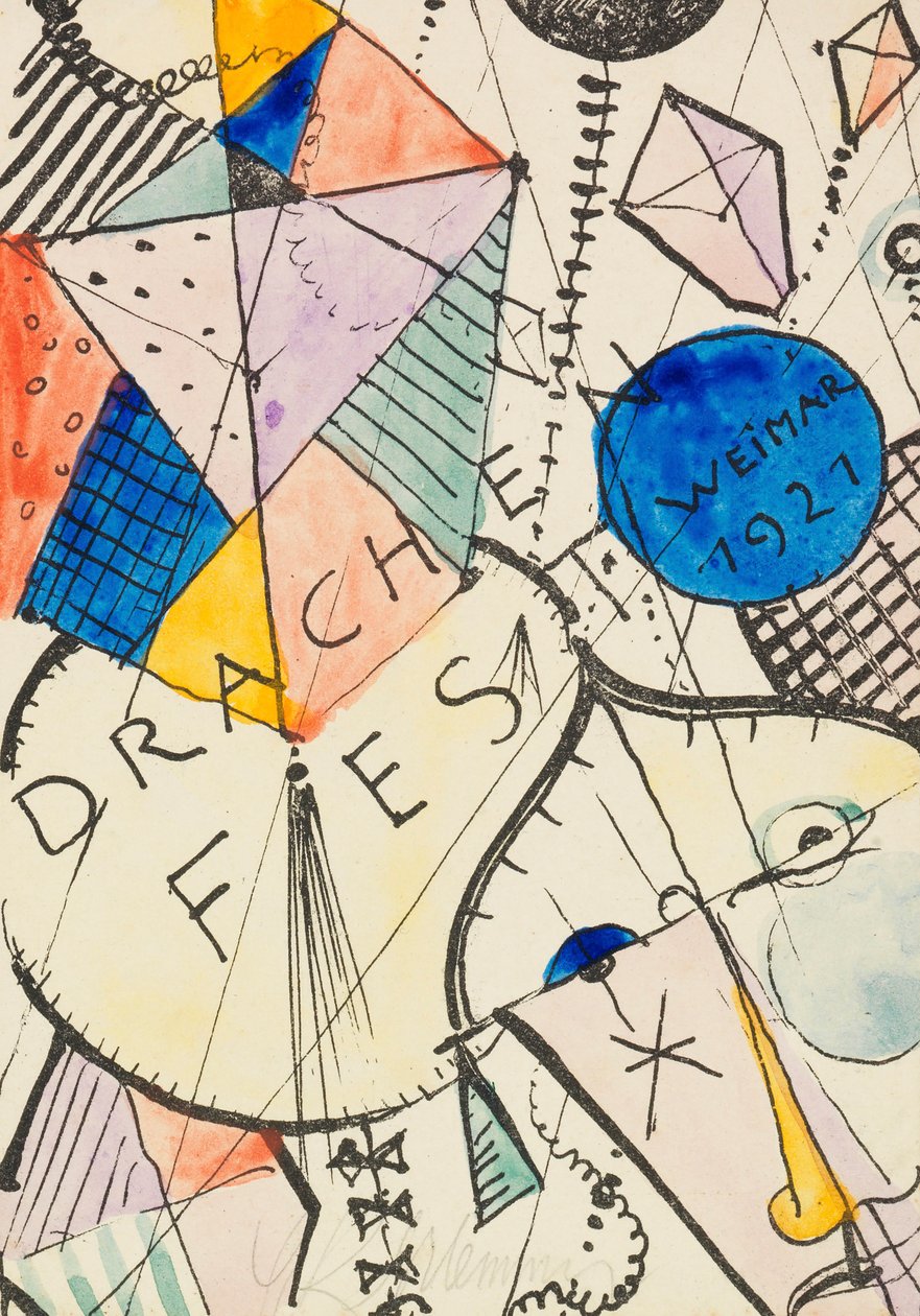 Kite Festival, Výmar, 1921. od Oskar Schlemmer