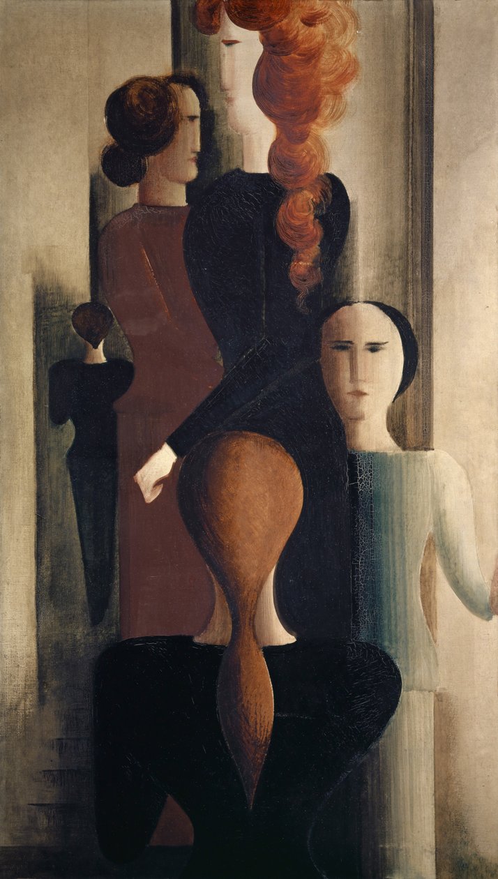 Ženy na schodech od Oskar Schlemmer