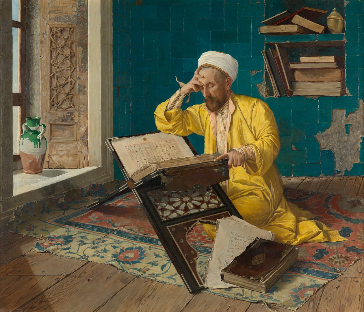 Meditace nad koránem od Osman Hamdi Bey
