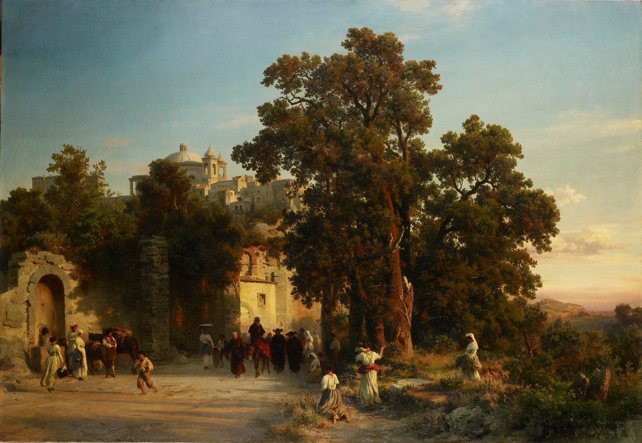 Večerní od Oswald Achenbach