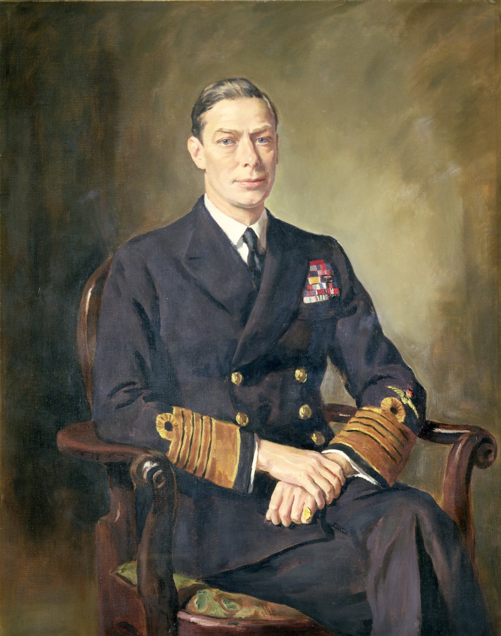 Král Jiří VI od Oswald Hornby Joseph Birley