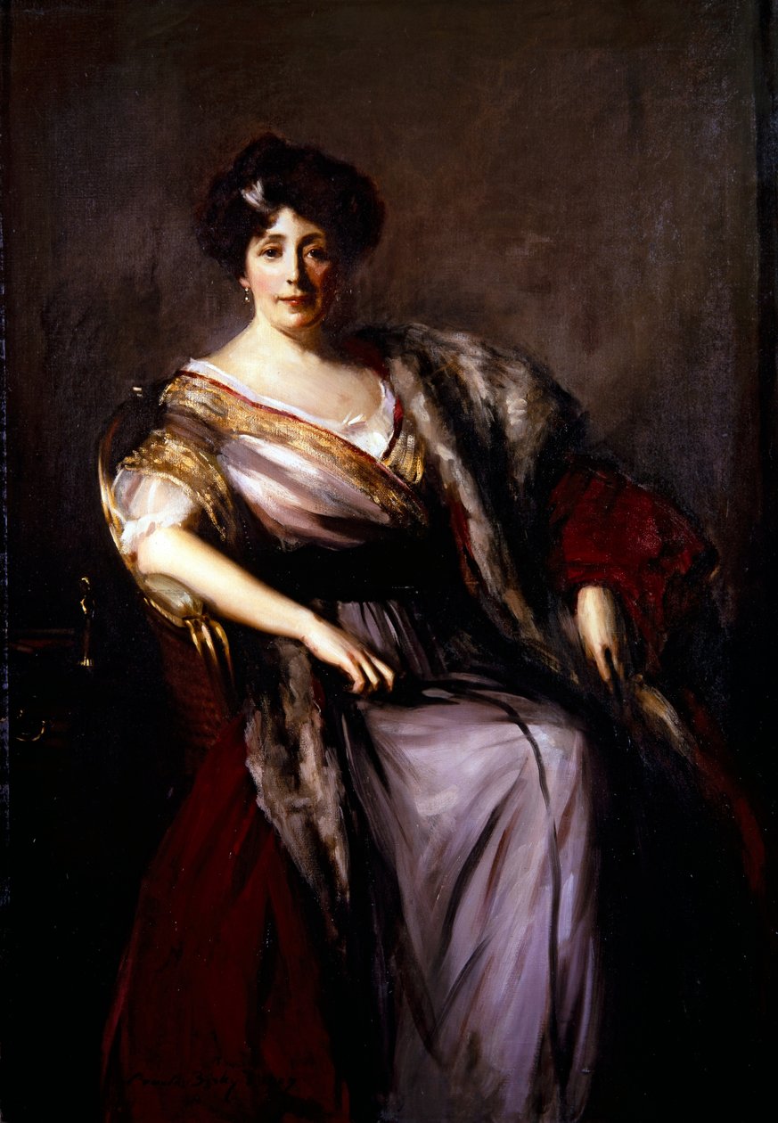 Paní Holdenová (malba) od Oswald Hornby Joseph Birley