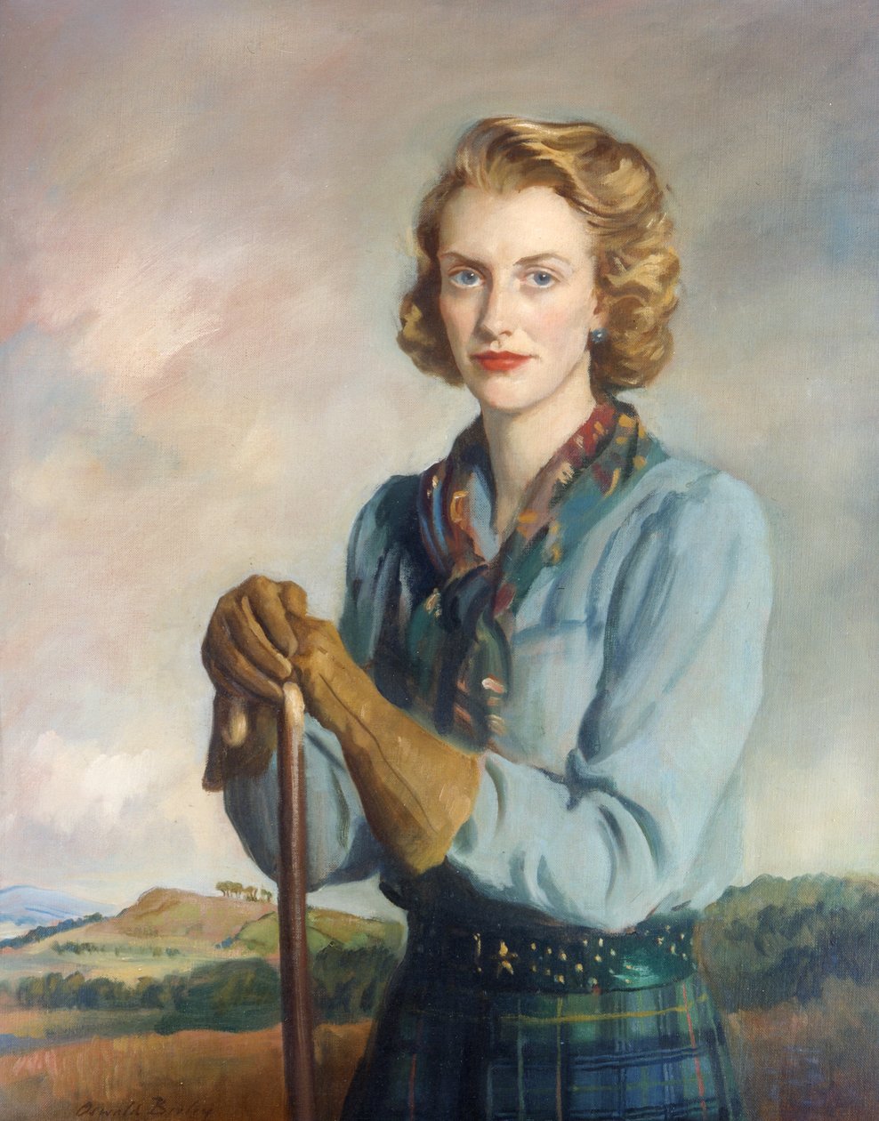 Portrét Alžběty od Oswald Hornby Joseph Birley