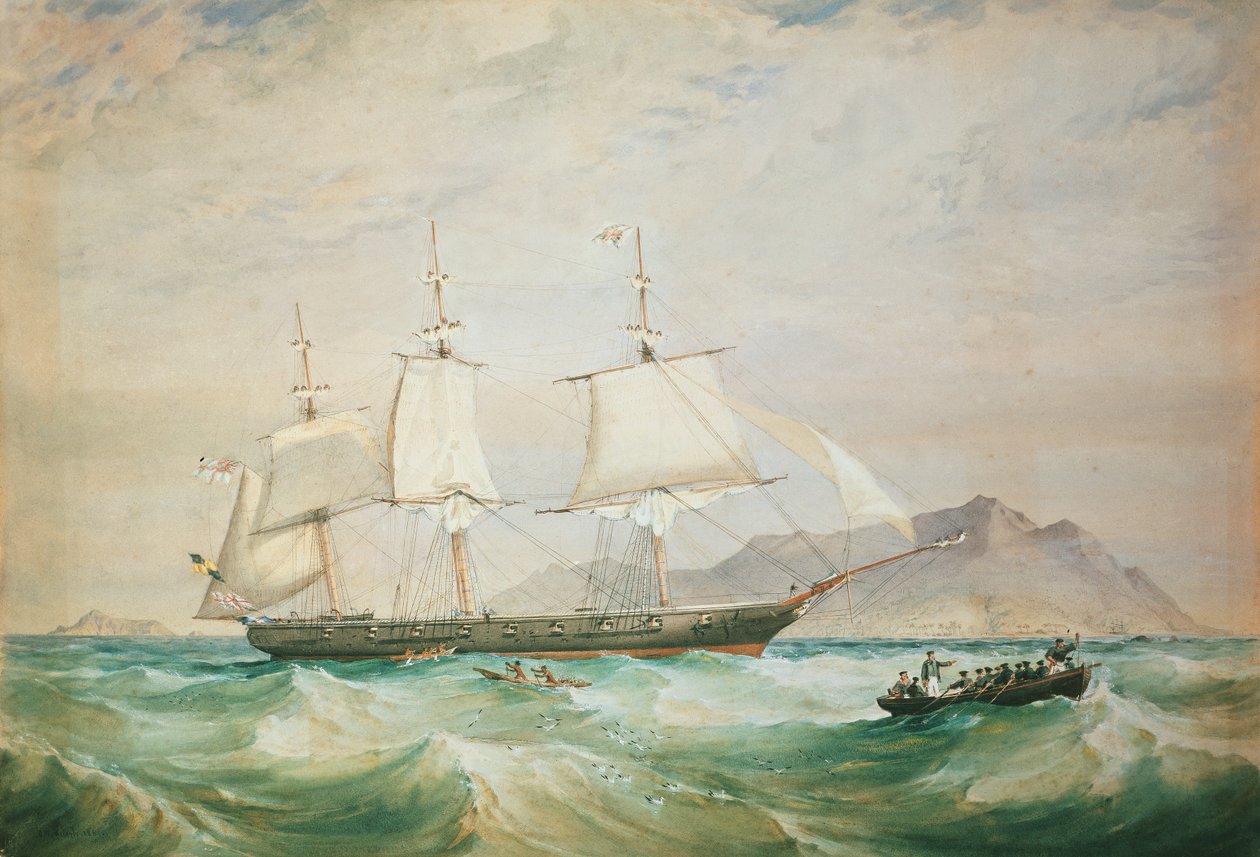 H.M.S. Sršeň, 1861 od Oswald Walters Brierly