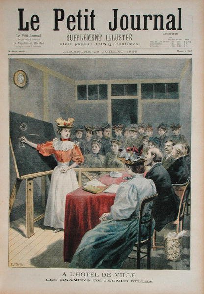 Zkouška mladých dívek na radnici v Paříži, z Le Petit Journal, 28. července 1895 od Oswaldo Tofani