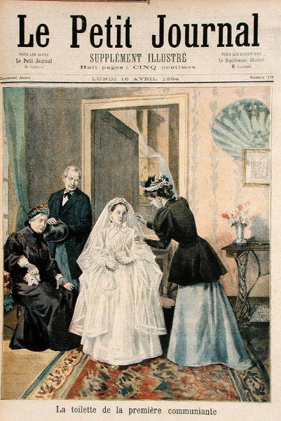 The First Communicant, ilustrace z Le Petit Journal, 16. dubna 1894 od Oswaldo Tofani