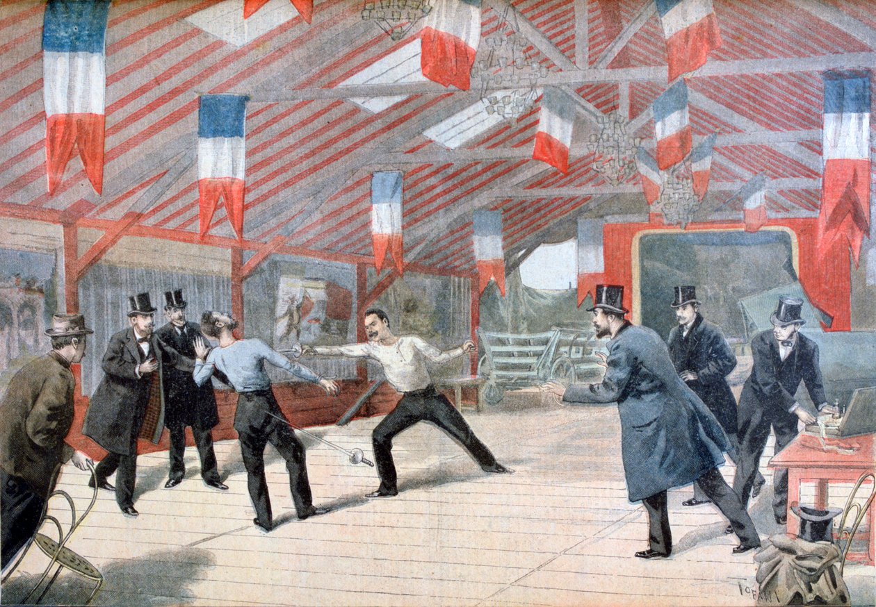 Tragic Duel: The Death of Monsieur Harry Alis, 1895 od Oswaldo Tofani