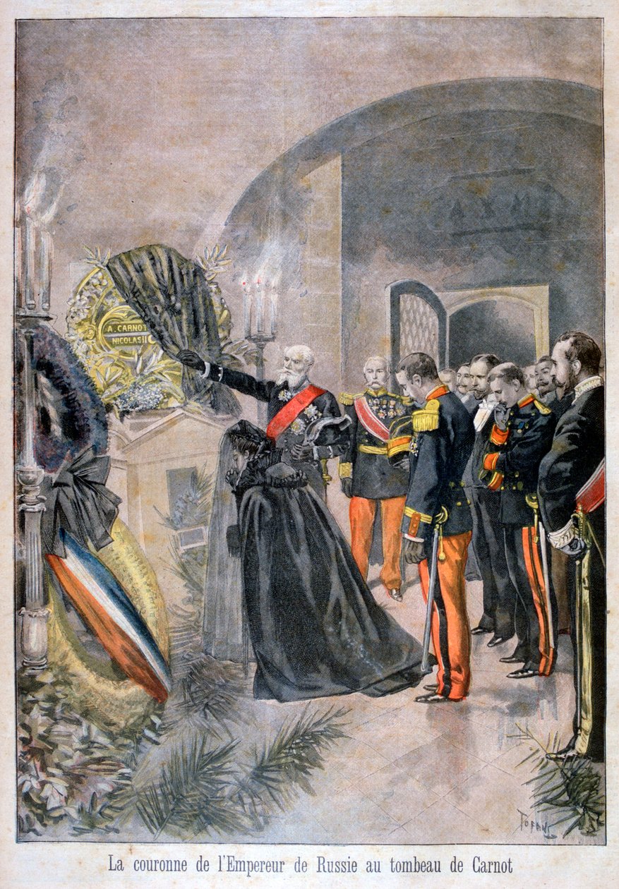 Ruský císař u hrobky Cornot, 1896 od Oswaldo Tofani