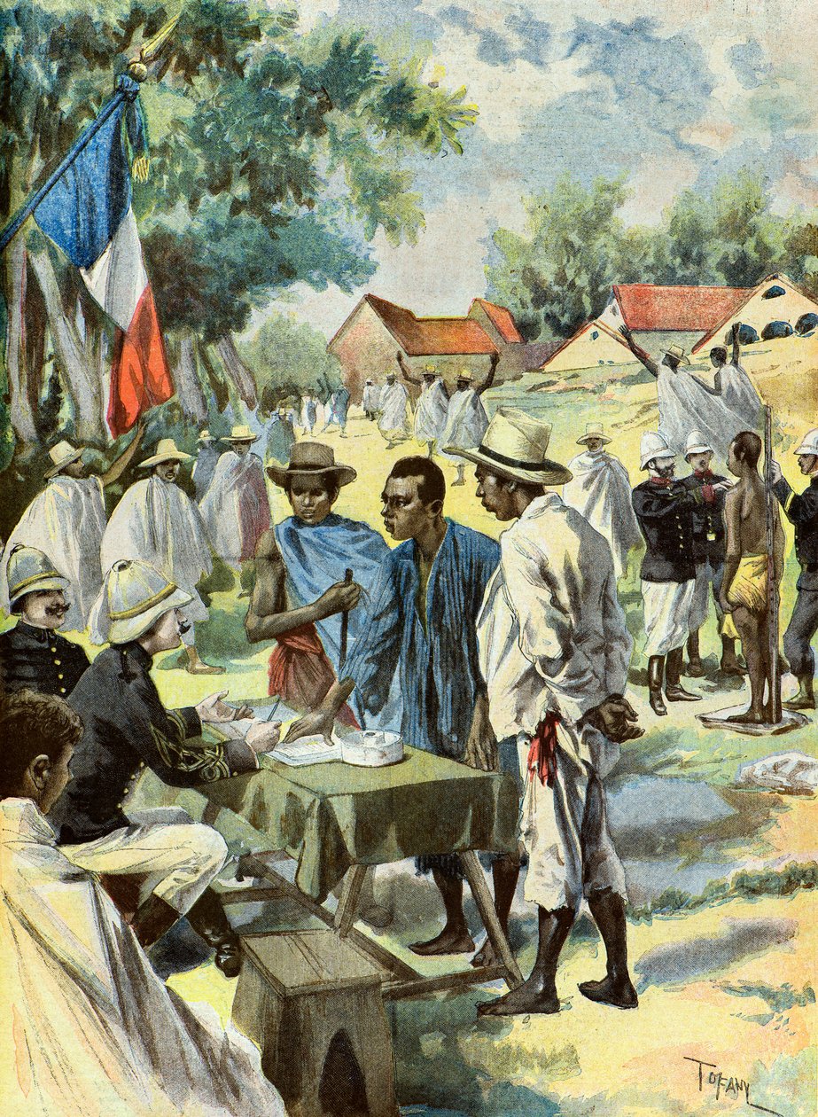 Přijímání civilistů do francouzské armády od Oswaldo Tofani