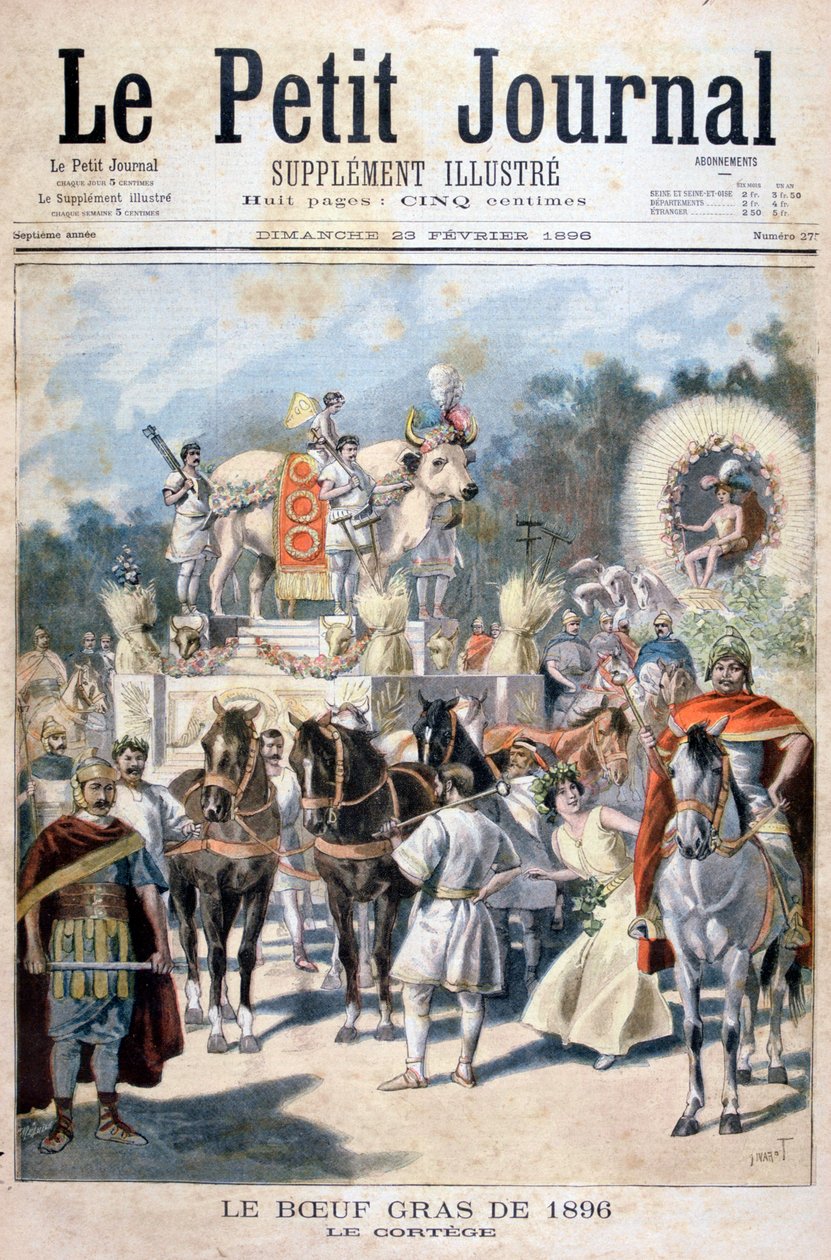 Slavnosti vykrmeného vola v Paříži, 1896 od Oswaldo Tofani