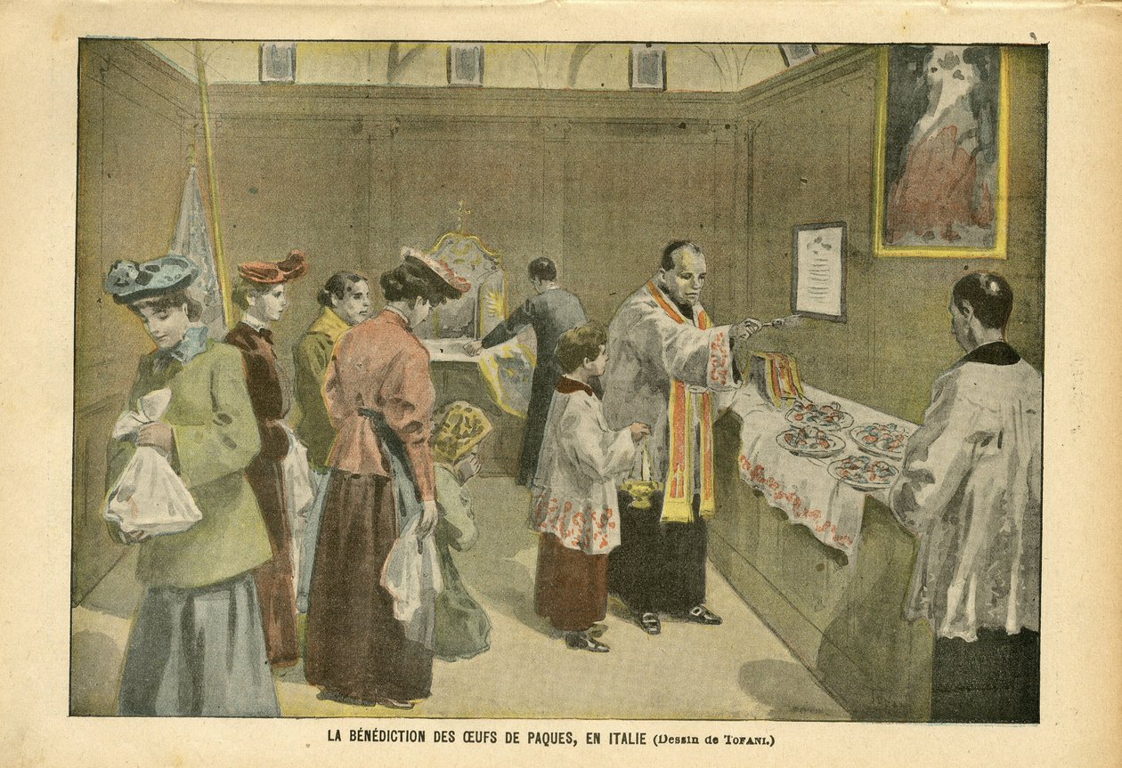 Ilustrace Oswaldo Tofani (1849-1915) v Le Pelerin, 3.4. od Oswaldo Tofani