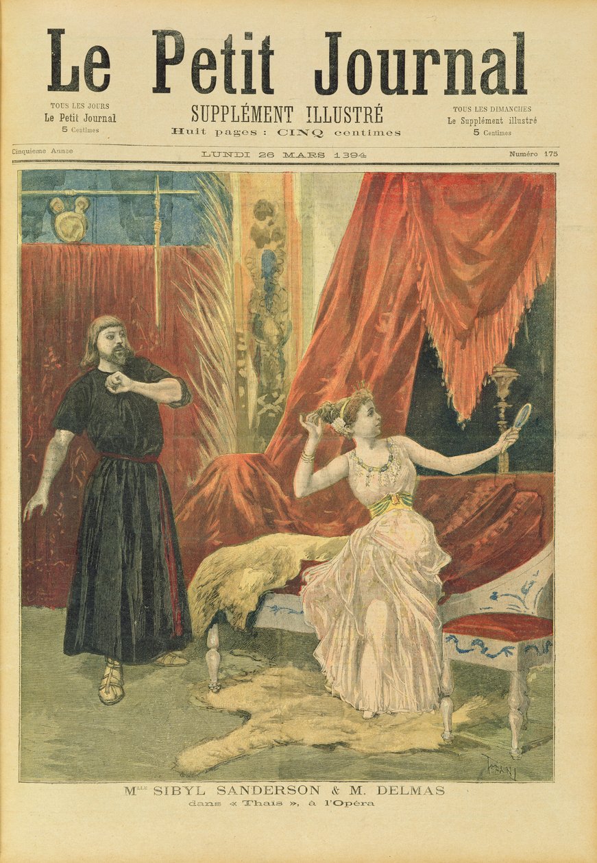 Mademoiselle Sibyl Sanderson (1865-1903) a Monsieur Jean Francois Delmas (1861-1933) v 