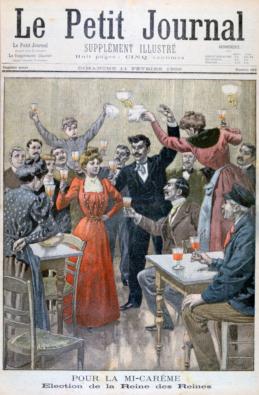 Polovina půstu, volba královny královen, 1900 od Oswaldo Tofani