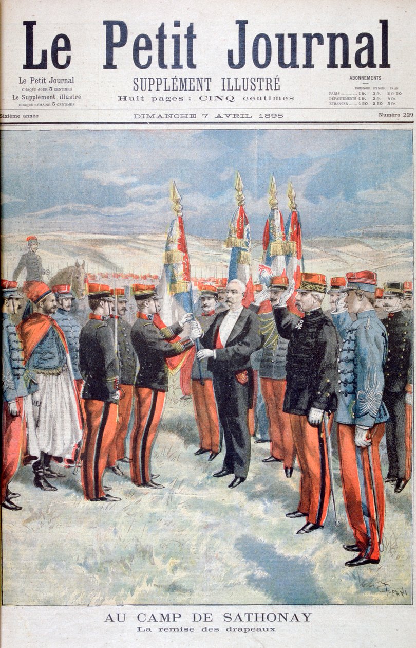 Prezentace barev, Sathonay-Camp, 1895 od Oswaldo Tofani