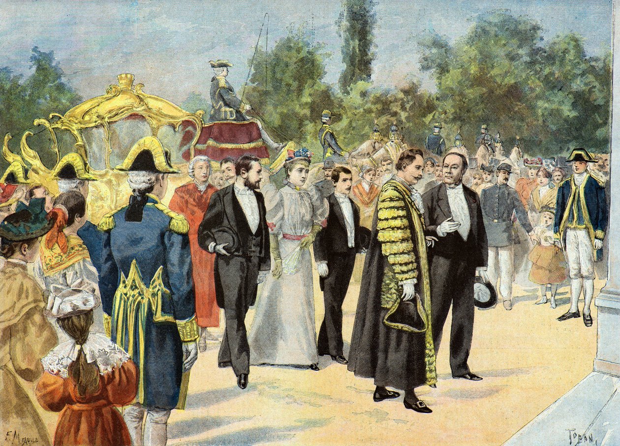 Sir Joseph Renals na návštěvě Bordeaux od Oswaldo Tofani