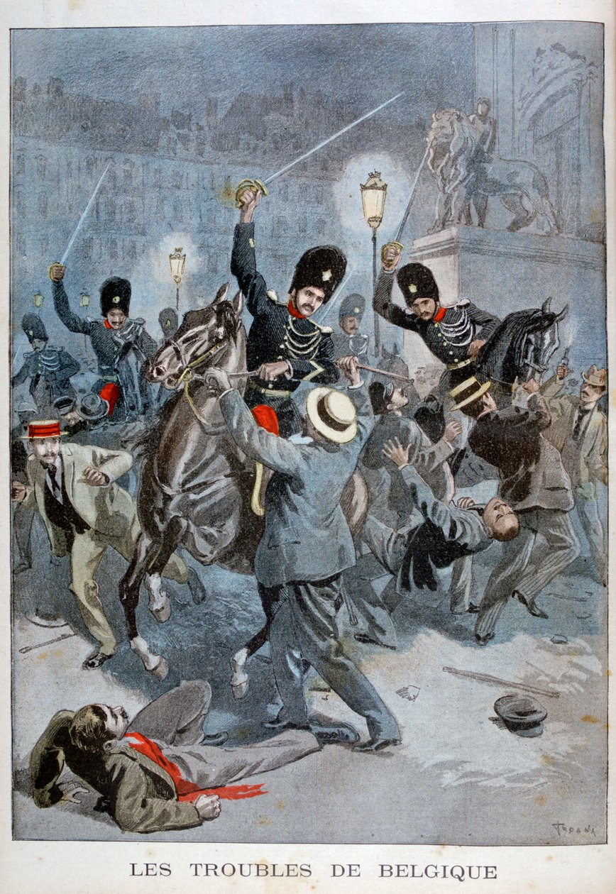 Potíže v Belgii, 1899 od Oswaldo Tofani