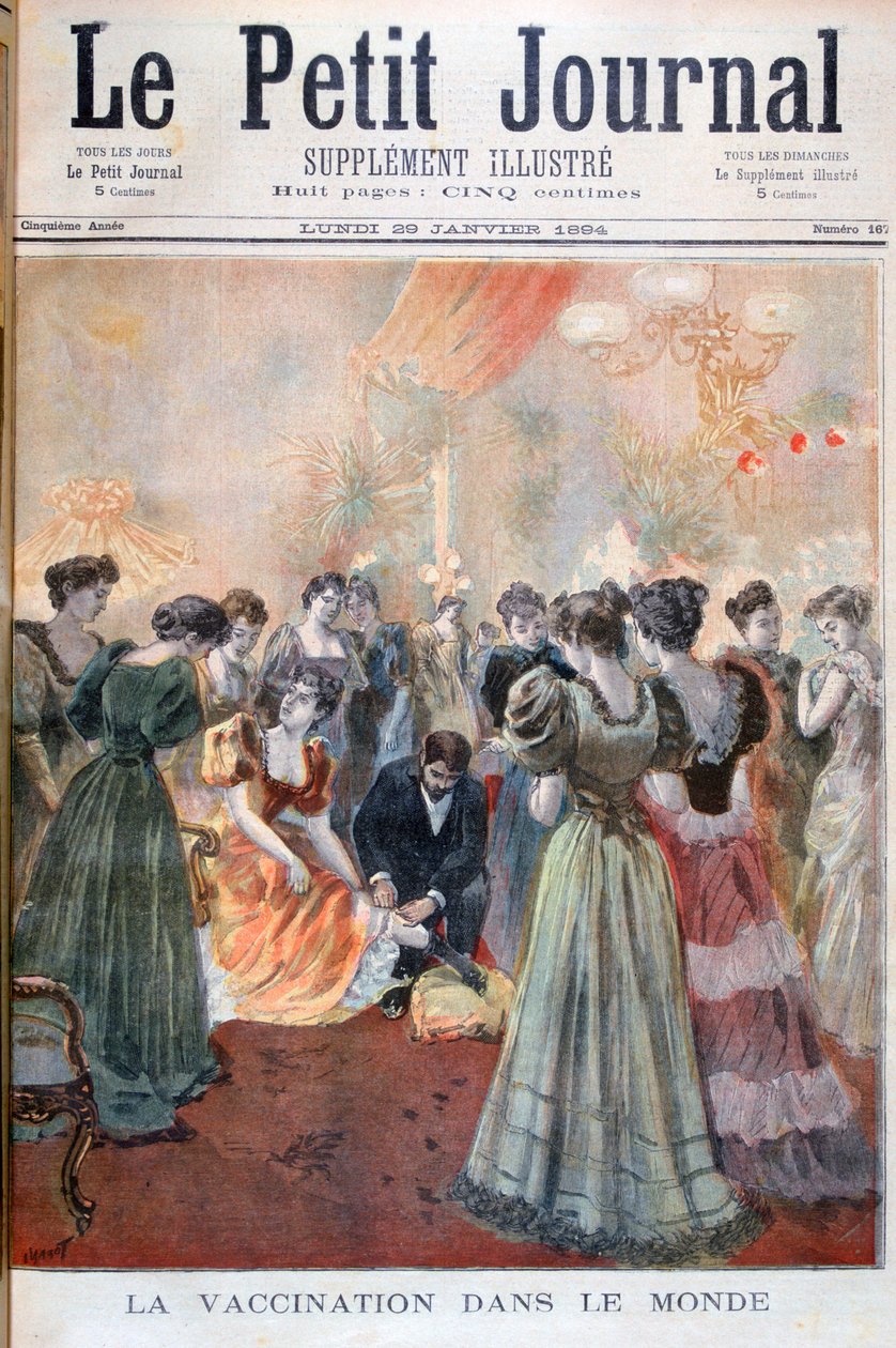 Očkování proti pravým neštovicím, Paříž, 1894 od Oswaldo Tofani