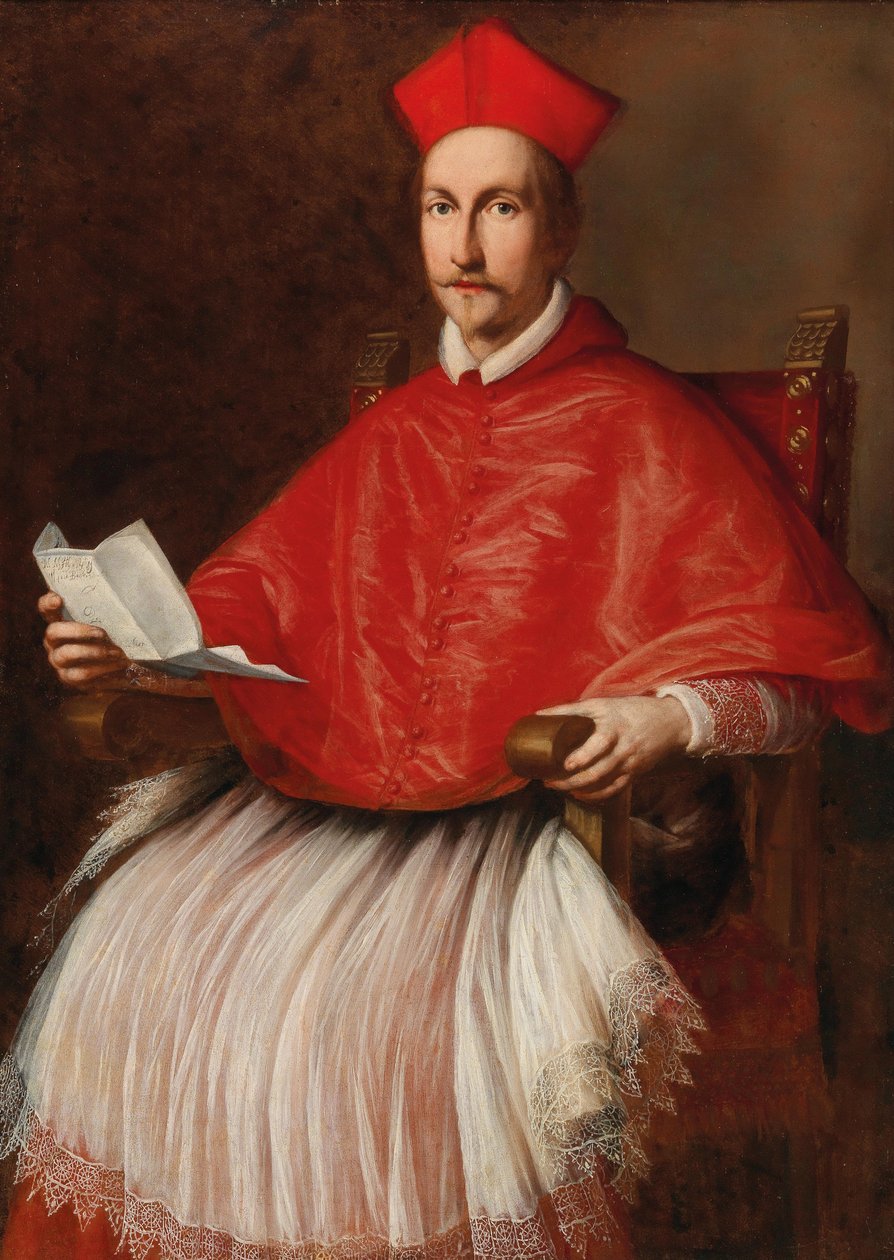 Portrét kardinála Francesca Barberiniho 1597-1679, cca 1624. od Ottavio Maria Leoni