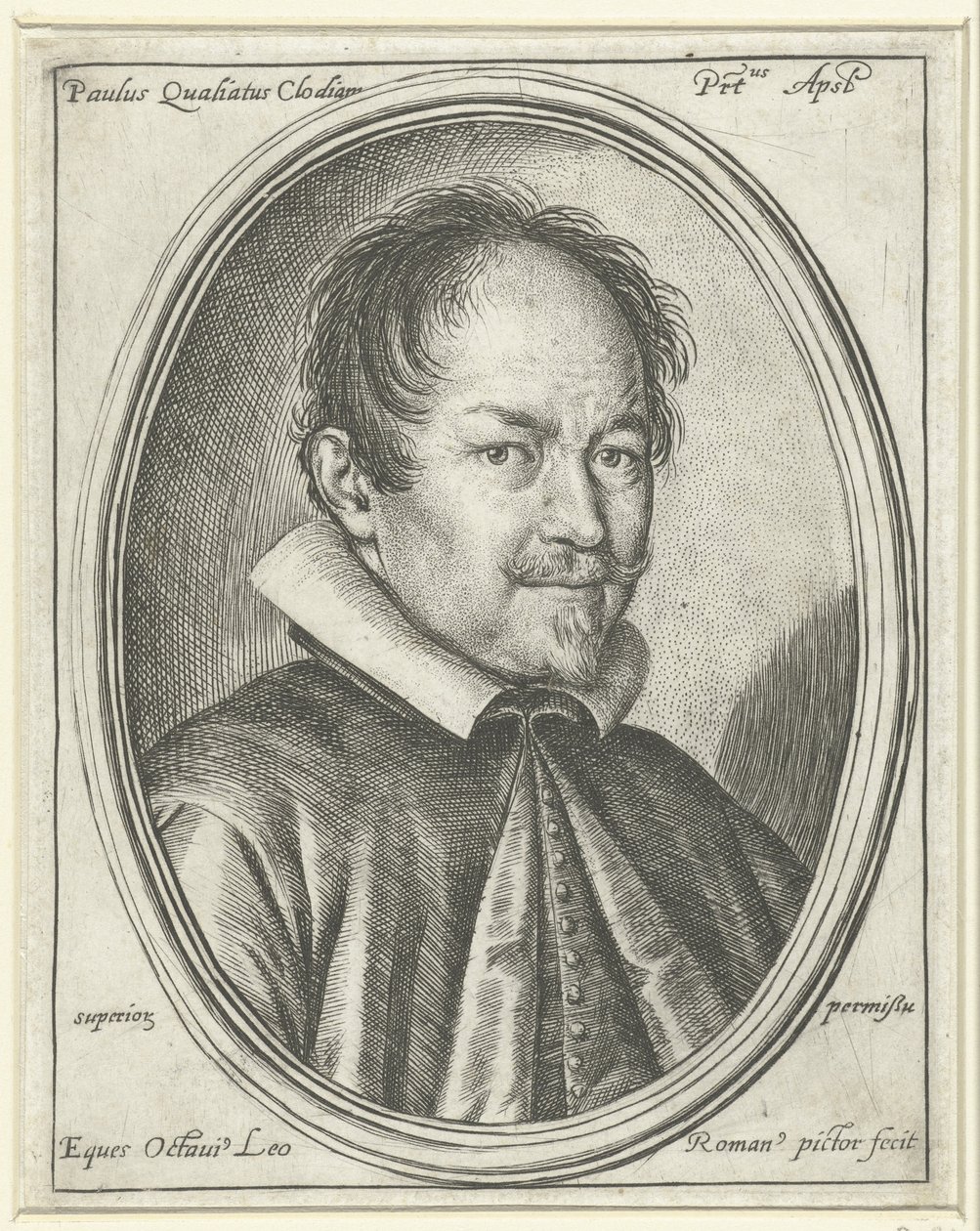 Portrét skladatele Paola Quagliatiho c. 1555-1628, 1623 od Ottavio Maria Leoni