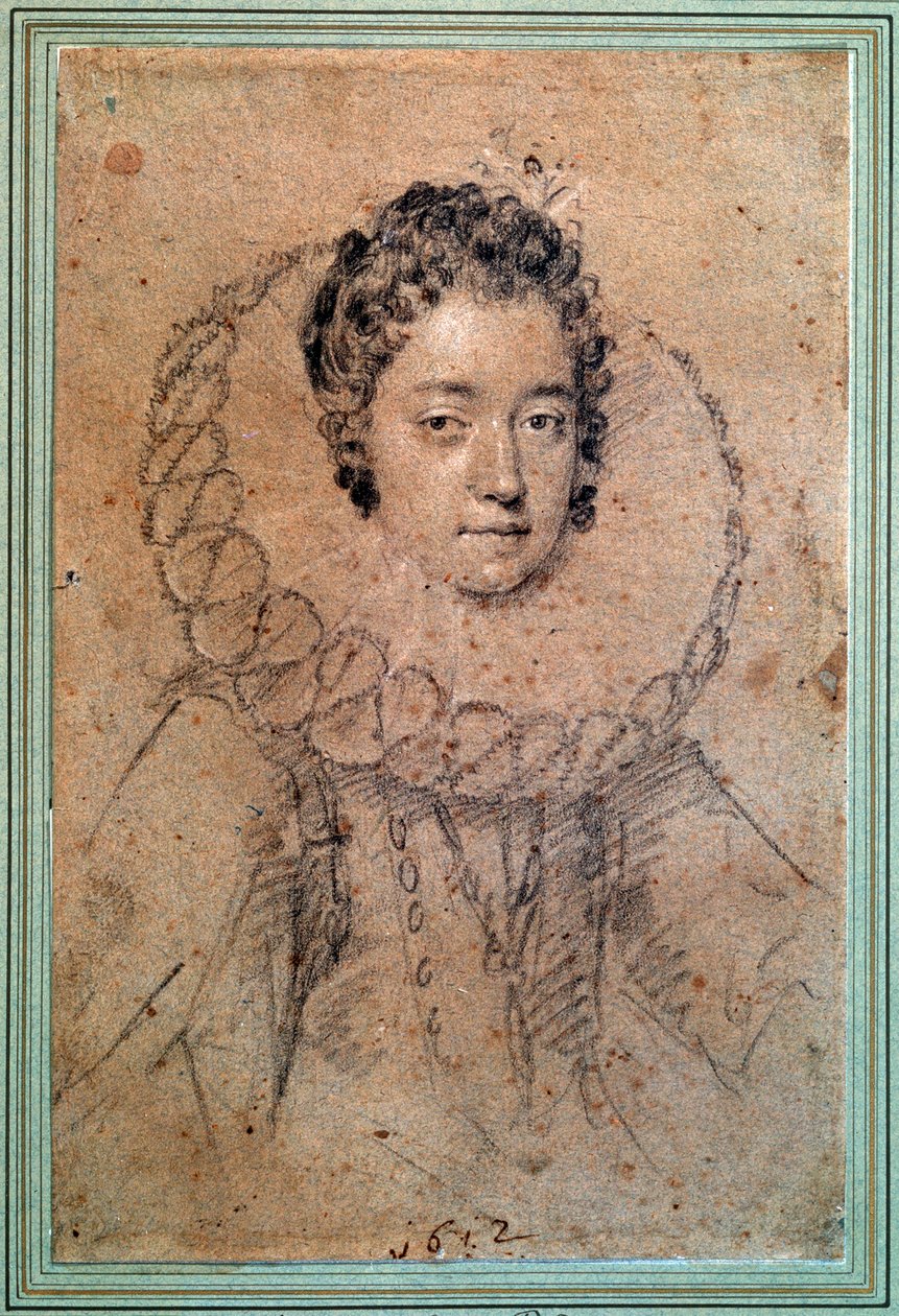 Ženský portrét, 1612. od Ottavio Mario Leoni