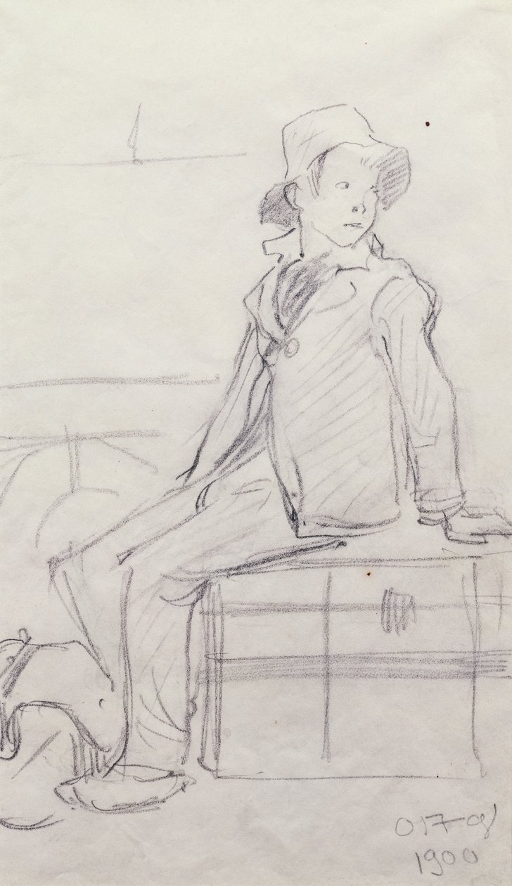 Little Emigrant, 1900 od Ottilia Eva Adelborg