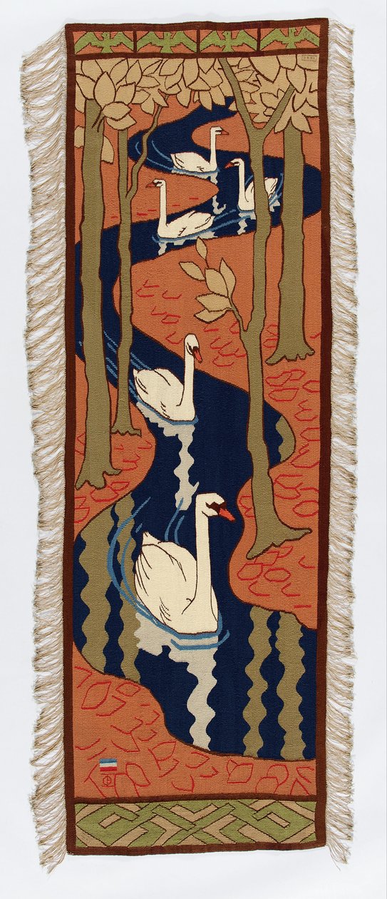 Pět labutí od Otto Eckmann