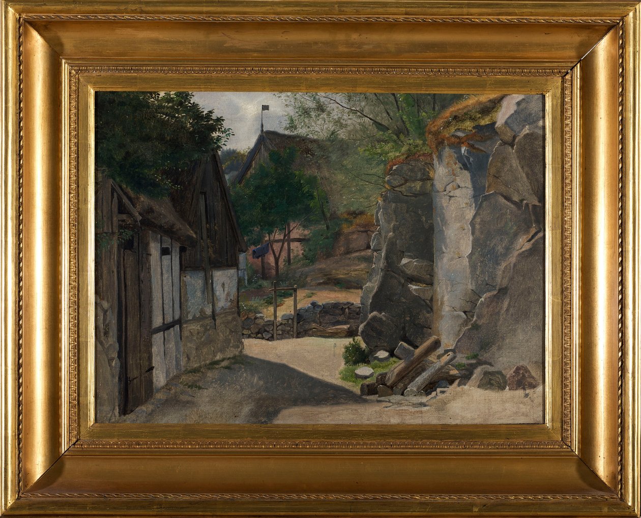 Pohled na Gudhjem od Otto Haslund