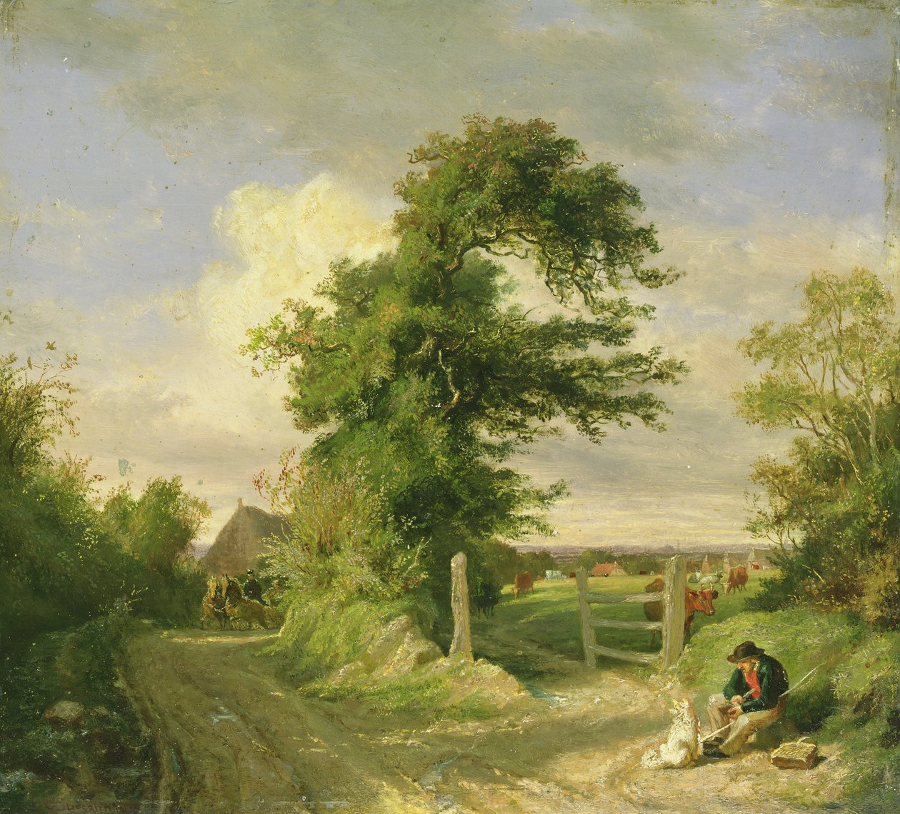 Gut Neverstaven, poblíž Oldesloe, 1859 od Otto Speckter
