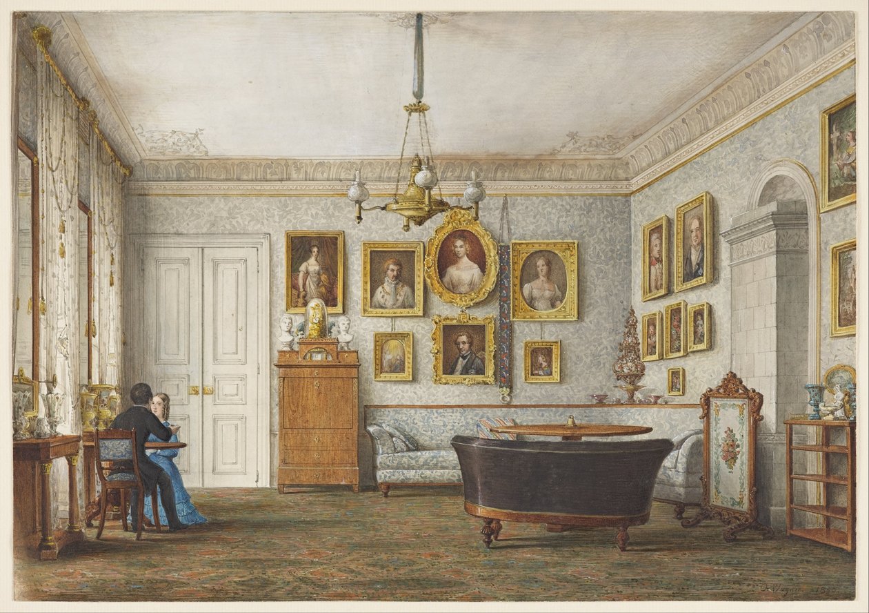 Salon v rezidenci vévody z Leuchtenbergu od Otto Wagner