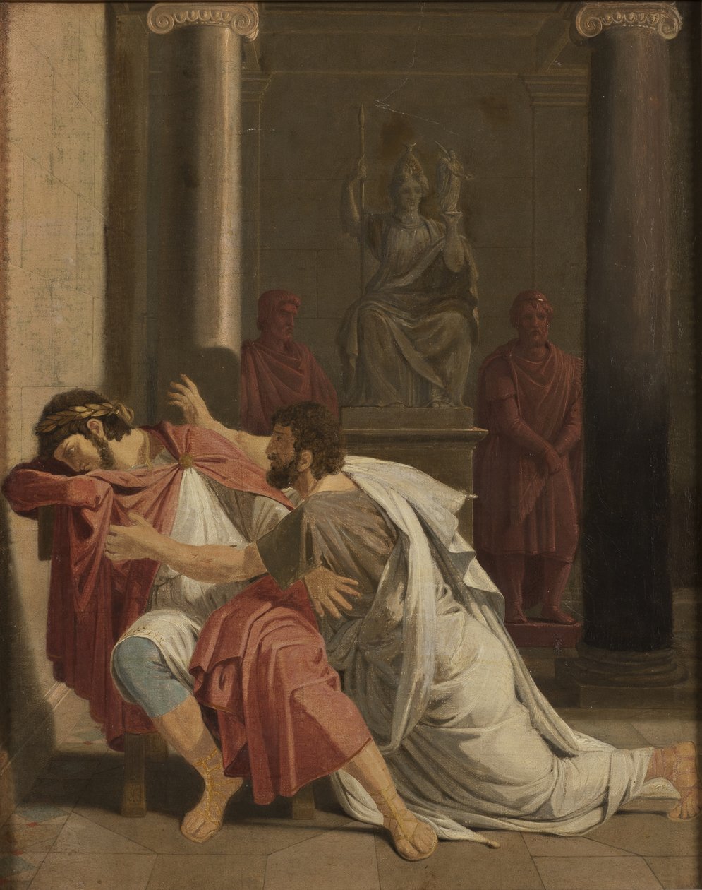 Burrhus, Neros Tutor, klanějící se před svým Svrchovaným Pánem, 1816 od Otto Wallgren