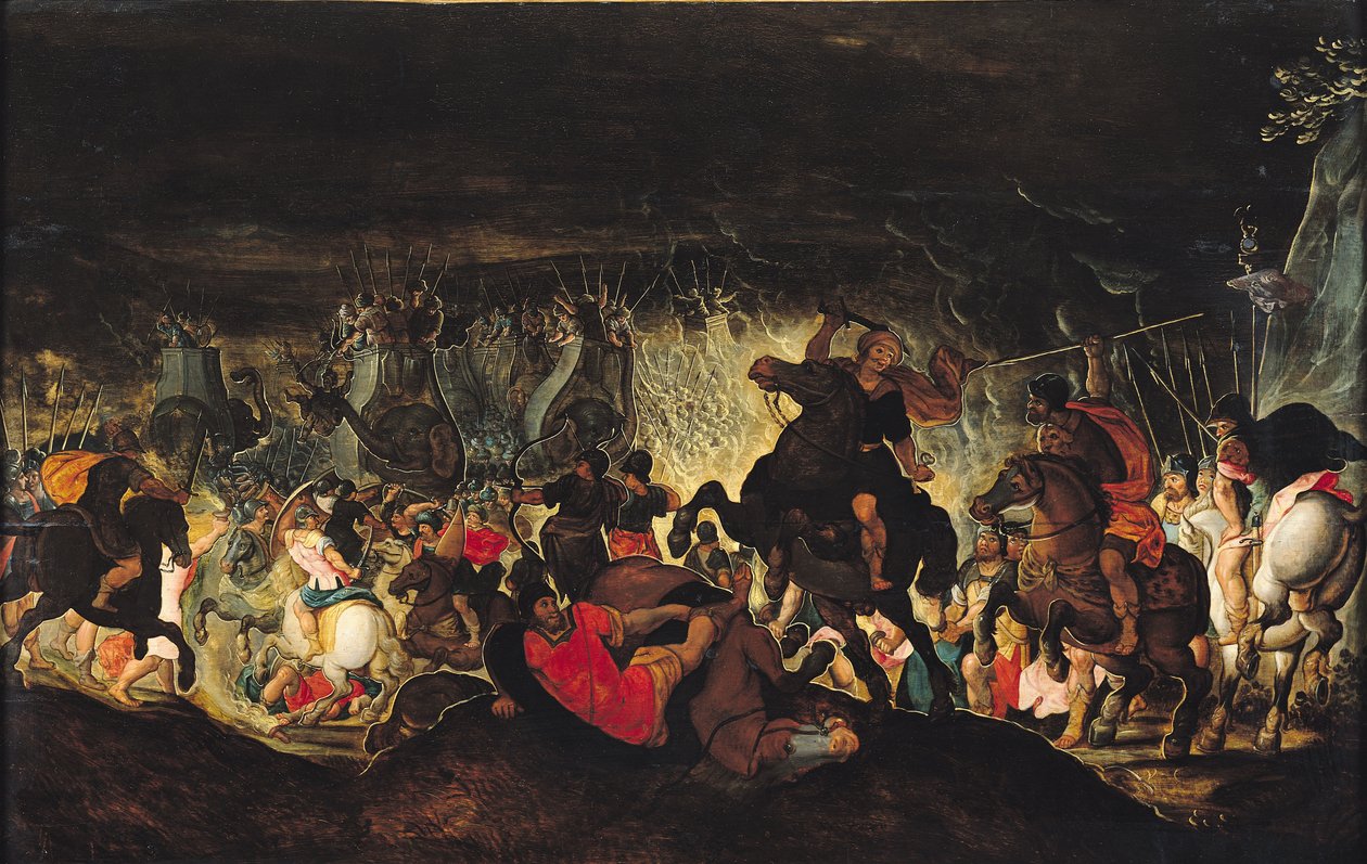 Bitva u Zamy, 202 př.nl, kolem 1585-90 od Otto van Veen